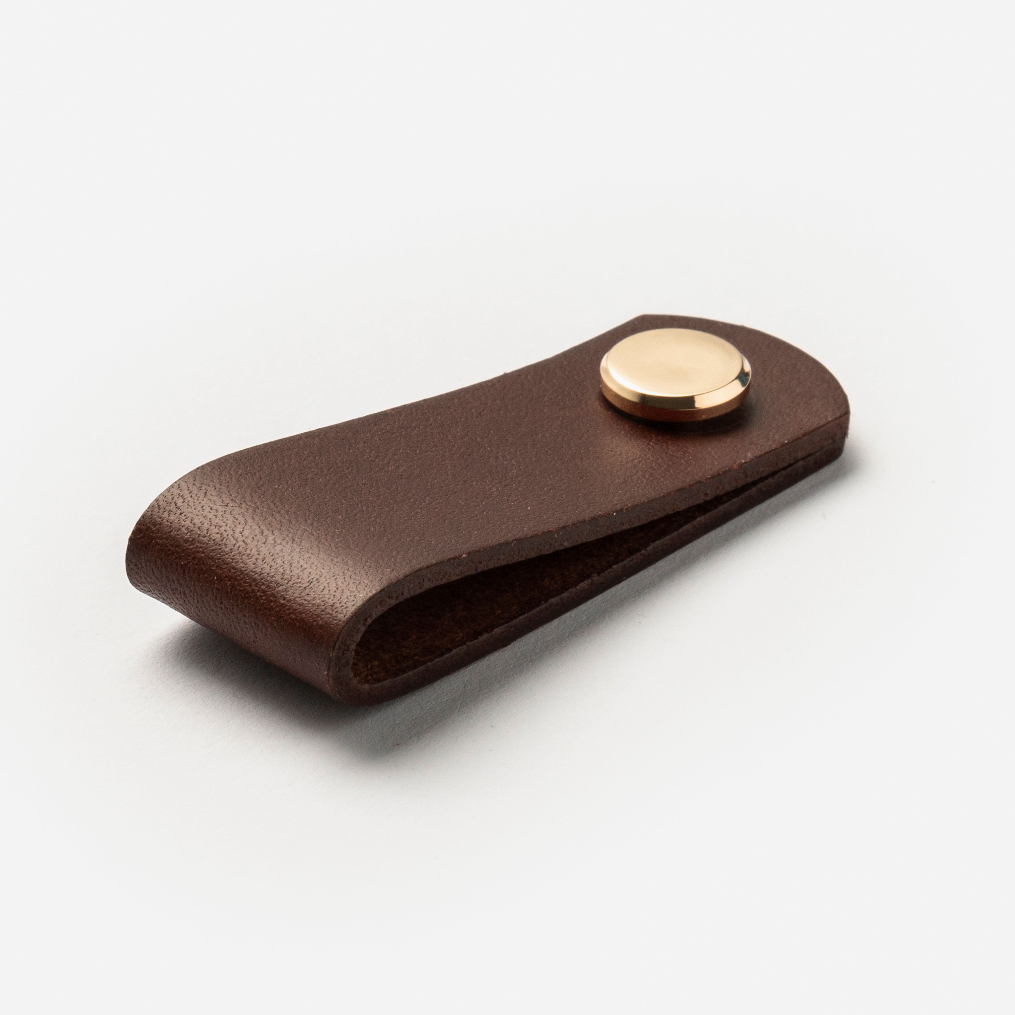The Loop – Knopp, Läder & Rostfritt / Mässing - Freya Home
